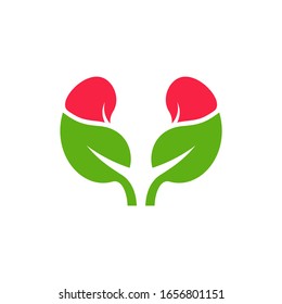 Vector de plantilla de inspiración de diseño con logotipo de hoja