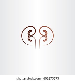 kidney line icon vector design