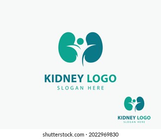 kidney logo creative concept human people happy solution design health