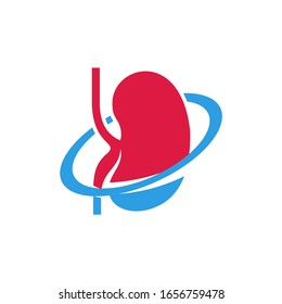 Kidney Logo Design Inspiration Template vector