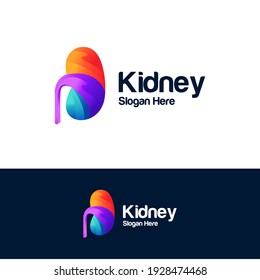 kidney logo design vector illustration