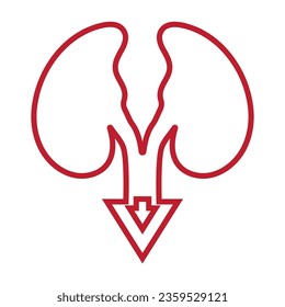 Kidney logo icon vector illustration.