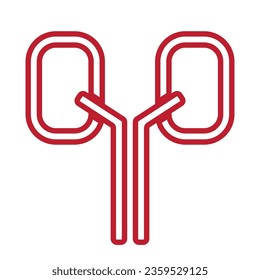 Kidney logo icon vector illustration.