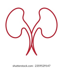 Kidney logo icon vector illustration.