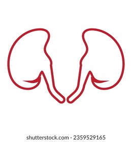 Kidney logo icon vector illustration.