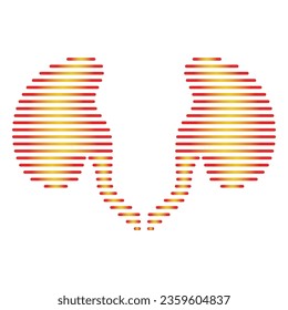 Kidney logo icon vector illustration.