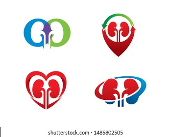 Kidney logo symbol or icon template