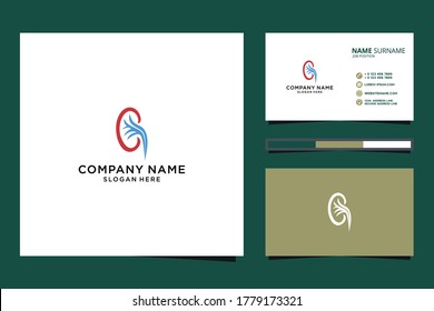 Kidney logo. urology logo template