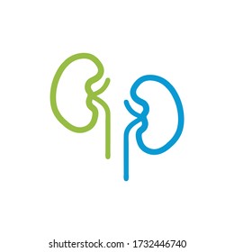 kidney logo vector silhouette black and white