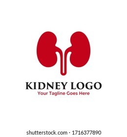 Kidney logo vector. Urology icon design template.