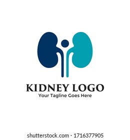 Kidney logo vector. Urology icon design template.