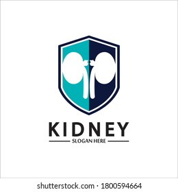 Kidney logo,Kidney protection vector logo design healthcare and medical icon