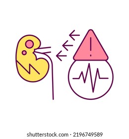 kidney problem, Causes, color editable icons for web design