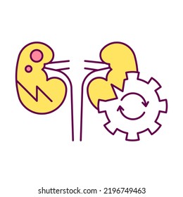 kidney problem, Causes, metabolism, color editable icons for web design