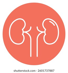 kidney sign symbol vector flat icon