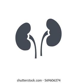 kidney silhouette icon