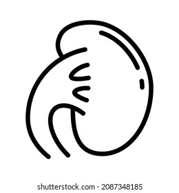 kidney, simple icon design, best used for banner, flayer, or web application. Editable stroke with EPS 10 file format