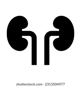Kidney Vector Glyph Icon For Personal And Commercial Use.
