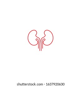 kidney vector illusrtation design logo template