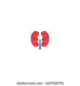 kidney vector illusrtation design logo template