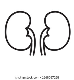 kidney vector illusrtation design logo template
