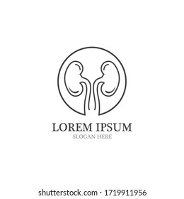 plantilla de logotipo de diseño para el diseño del vector renal