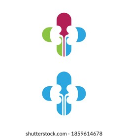 kidney vector illusrtation design logo template