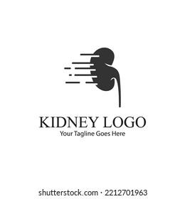 plantilla de logotipo de diseño de iluminación de vectores de riñón