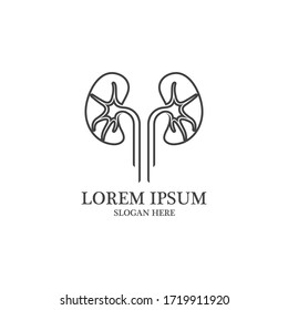 kidney vector illustration design logo template