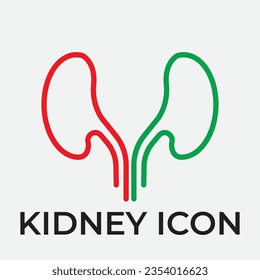 kidney vector illustration design logo template