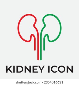 kidney vector illustration design logo template