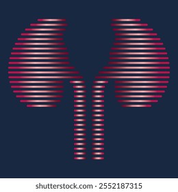 kidney vector illustration design logo template