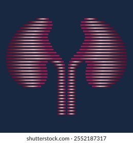 kidney vector illustration design logo template