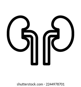 Kidney Vector Line Icon Design