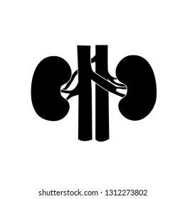 kidneys, black icon
