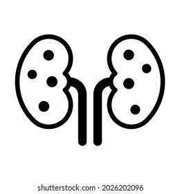 Kidneys Healthcare Medical, vector graphic Illustration Icon.