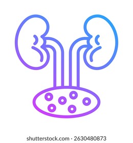 Nieren-Symbol-Element für Design