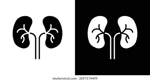 Icono de los riñones, logotipo Elementos de Diseños gráficos