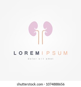 Kidneys Icon on white background