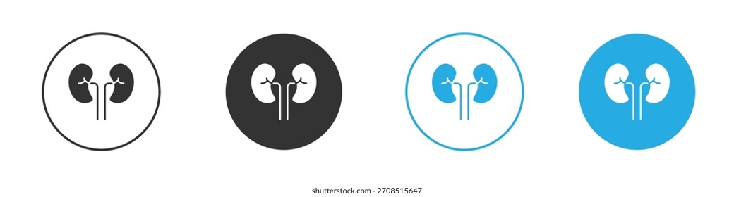 Kidneys icon For web, mobile.Vector Illustration