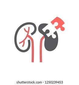 Kidneys line Icon. Vector sign for web graphic.