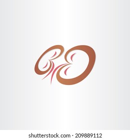 kidneys stylized icon design