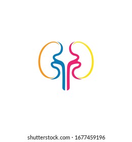 kidneys vector icon isolated on white