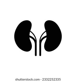 Kidneys vector icon. Kidney flat sign design. Kidneys symbol pictogram. UX UI icon