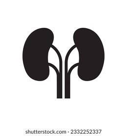 Icono vector de riñones. Diseño de señas planas de riñón. Pictograma símbolo de riñón. icono de interfaz de usuario de UX