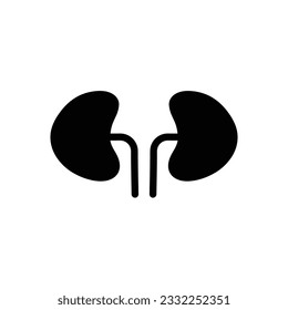 Kidneys vector icon. Kidney flat sign design. Kidneys symbol pictogram. UX UI icon