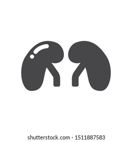 Kidneys vector icon, simple sign for web site and mobile app.