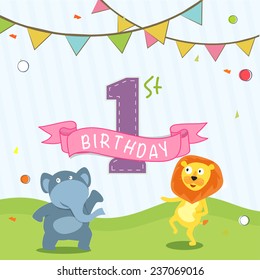 1st Birthday Images Stock Photos Vectors Shutterstock