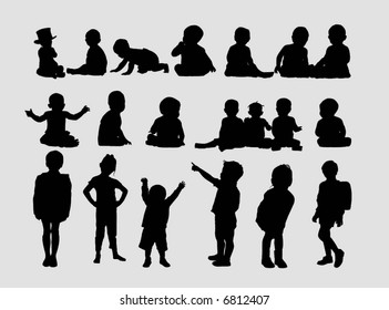 Silhouette Enfant Assis Images Stock Photos Vectors Shutterstock
