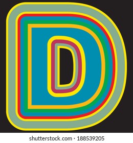 kids ABC, letter D
